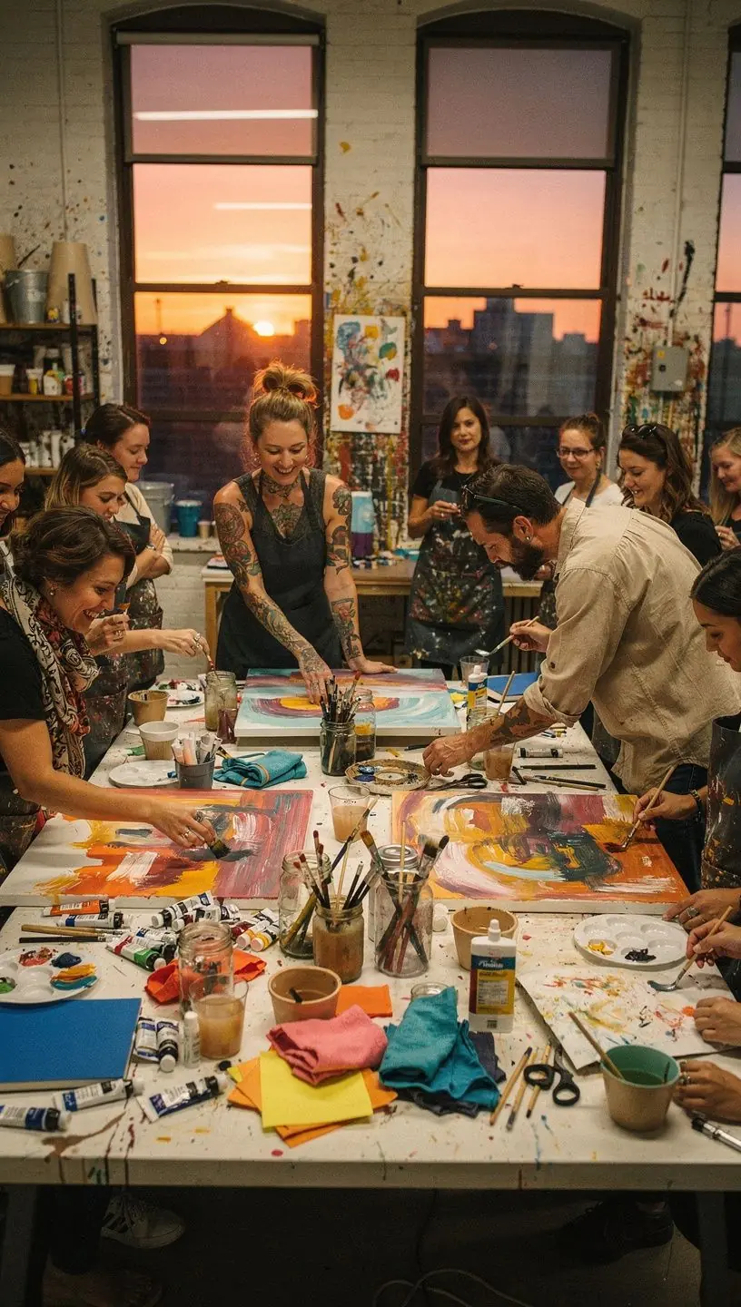 Organizing craft workshops for beginners in shared space