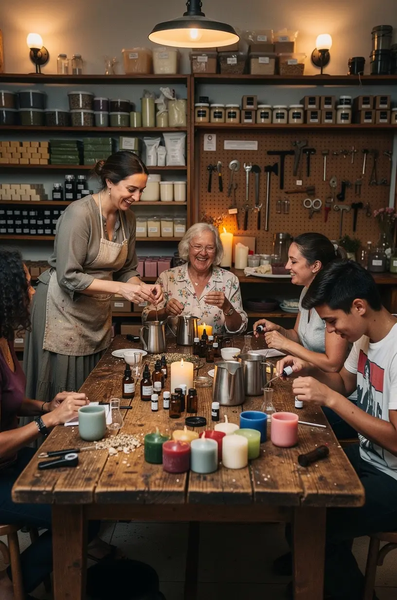 Shared workshop safety protocols for DIY crafts.